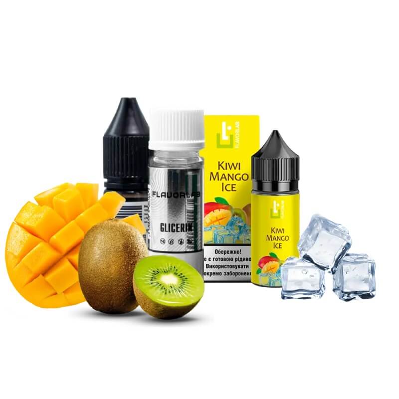 Набор для самозамеса Flavorlab Aroma MAX Kiwi mango ice (Киви, Манго, Лёд, 30 мл) Набор для самозамеса Flavorlab Aroma MAX Kiwi mango ice (Киви, Манго, Лёд, 30 мл)