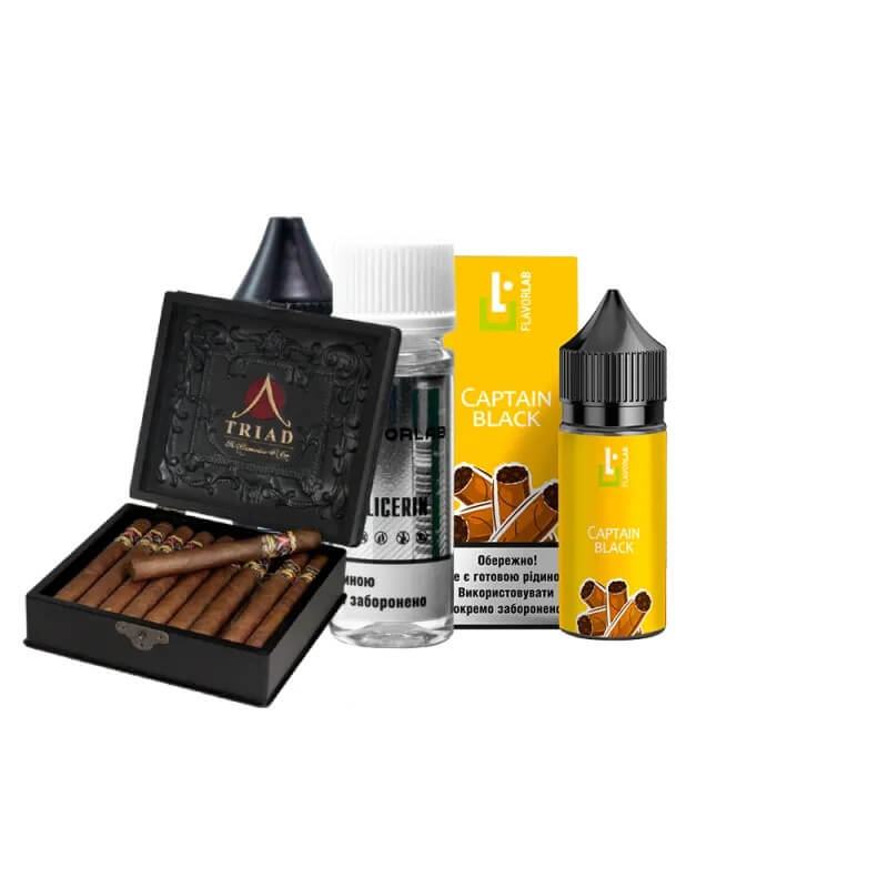 Набор для самозамеса Flavorlab Aroma MAX Capitan black (Капитан блэк, 30 мл) Набор для самозамеса Flavorlab Aroma MAX Capitan black (Капитан блэк, 30 мл)