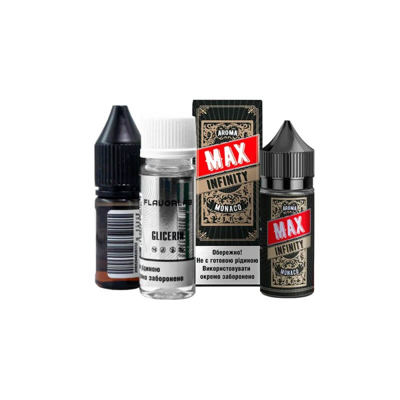Набор для самозамеса Flavorlab Infinity MAX Monaco (Табак, Орех, 30 мл) Набор для самозамеса Flavorlab Infinity MAX Monaco (Табак, Орех, 30 мл)
