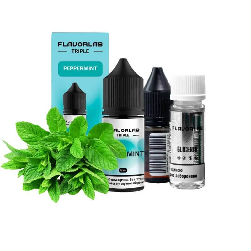 Набор для самозамеса Flavorlab Triple Strong Peppermint (Мята, 30 мл) Набор для самозамеса Flavorlab Triple Strong Peppermint (Мята, 30 мл)
