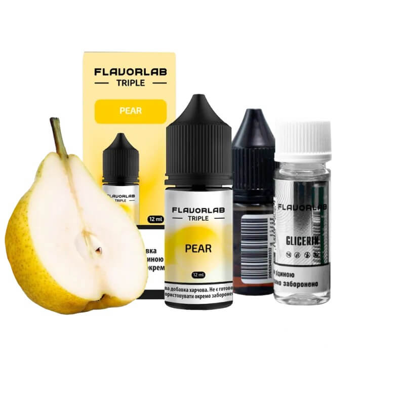 Набор для самозамеса Flavorlab Triple Strong Pear (Груша, 30 мл) Набор для самозамеса Flavorlab Triple Strong Pear (Груша, 30 мл)