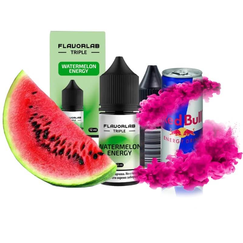 Набор для самозамеса Flavorlab Triple Strong Watermelon energy (Арбуз, Энергетик, 30 мл) Набор для самозамеса Flavorlab Triple Strong Watermelon energy (Арбуз, Энергетик, 30 мл)