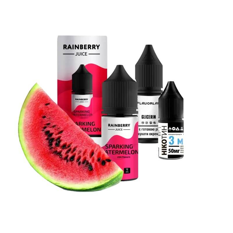 Набор для самозамеса Flavorlab Rainberry Juice Sparking Watermelon (Арбузная содовая, 30 мл) Набор для самозамеса Flavorlab Rainberry Juice Sparking Watermelon (Арбузная содовая, 30 мл)