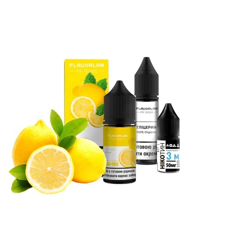 Набор для самозамеса Flavorlab PE 10000 Lemon (Лимон, 30 мл) Набор для самозамеса Flavorlab PE 10000 Lemon (Лимон, 30 мл)