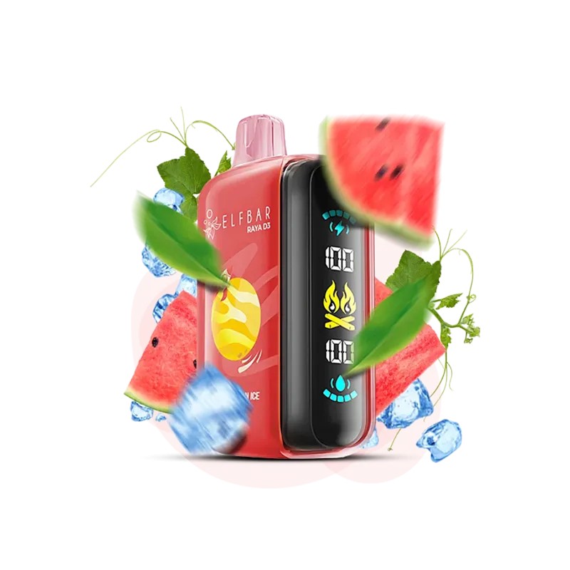Одноразовый POD Elf Bar Raya D3 25000 Watermelon Ice (Арбуз, Лёд) Одноразовый POD Elf Bar Raya D3 25000 Watermelon Ice (Арбуз, Лёд)