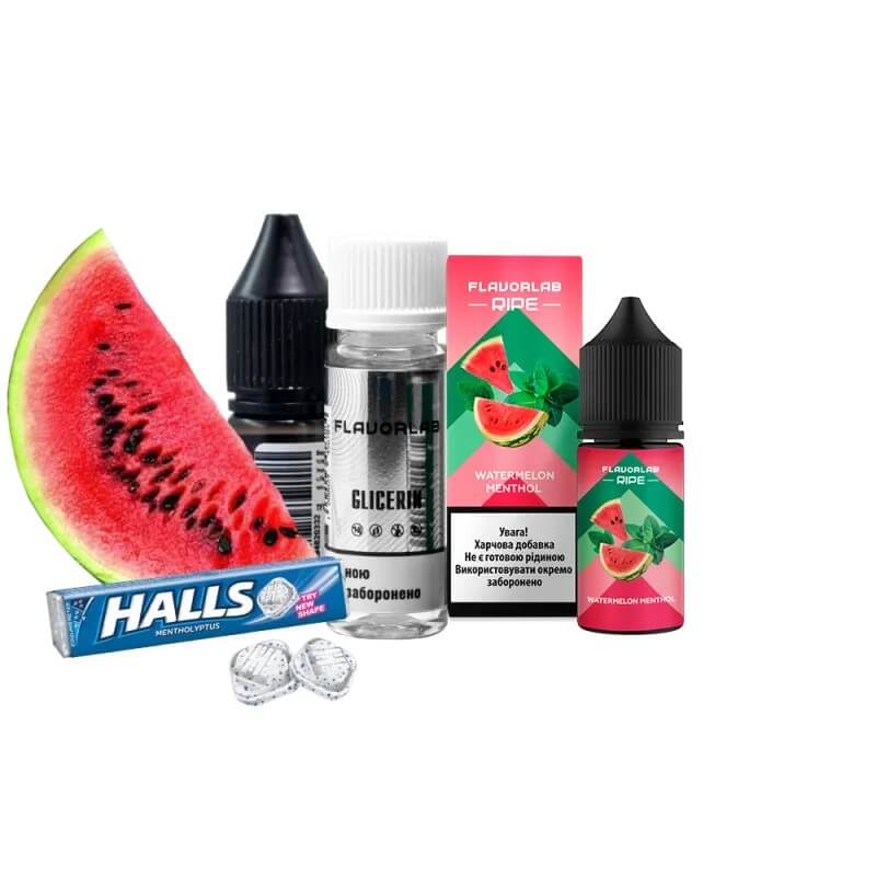 Набор для самозамеса Flavorlab Ripe Watermelom Menthol (Арбуз, Ментол, 30 мл) Набор для самозамеса Flavorlab Ripe Watermelom Menthol (Арбуз, Ментол, 30 мл)