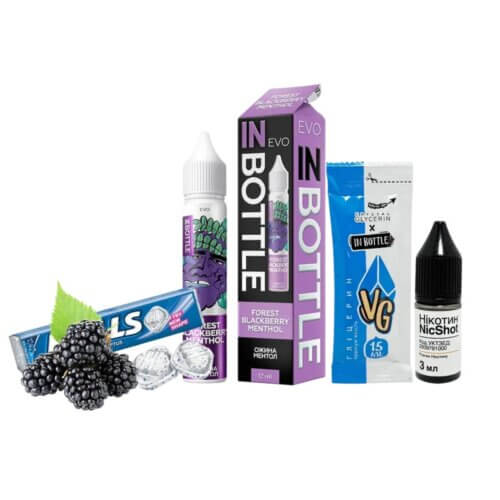 Набор для самозамеса In Bottle EVO Forest Blackberry Menthol (Лесная ежевика с ментолом, 50 мг, 30 мл)